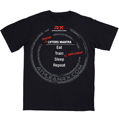 ATHLEAN-X RX LIFTERS MANTRA fitness apparel t-shirt in Black T-Shirts