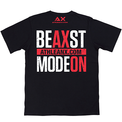 UNLEASH THE BEAXST back view - ATHLEAN-X apparel
