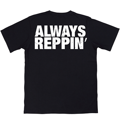 ALWAYS REPPIN' back view - ATHLEAN-X apparel