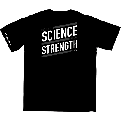 ATHLEAN-X SCIENCE BACK IN STRENGTH fitness apparel t-shirt in Black T-Shirts