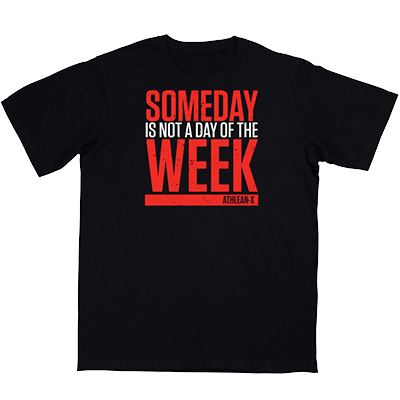 ATHLEAN-X NOT A DAY OF THE WEAK fitness apparel t-shirt in Black T-Shirts