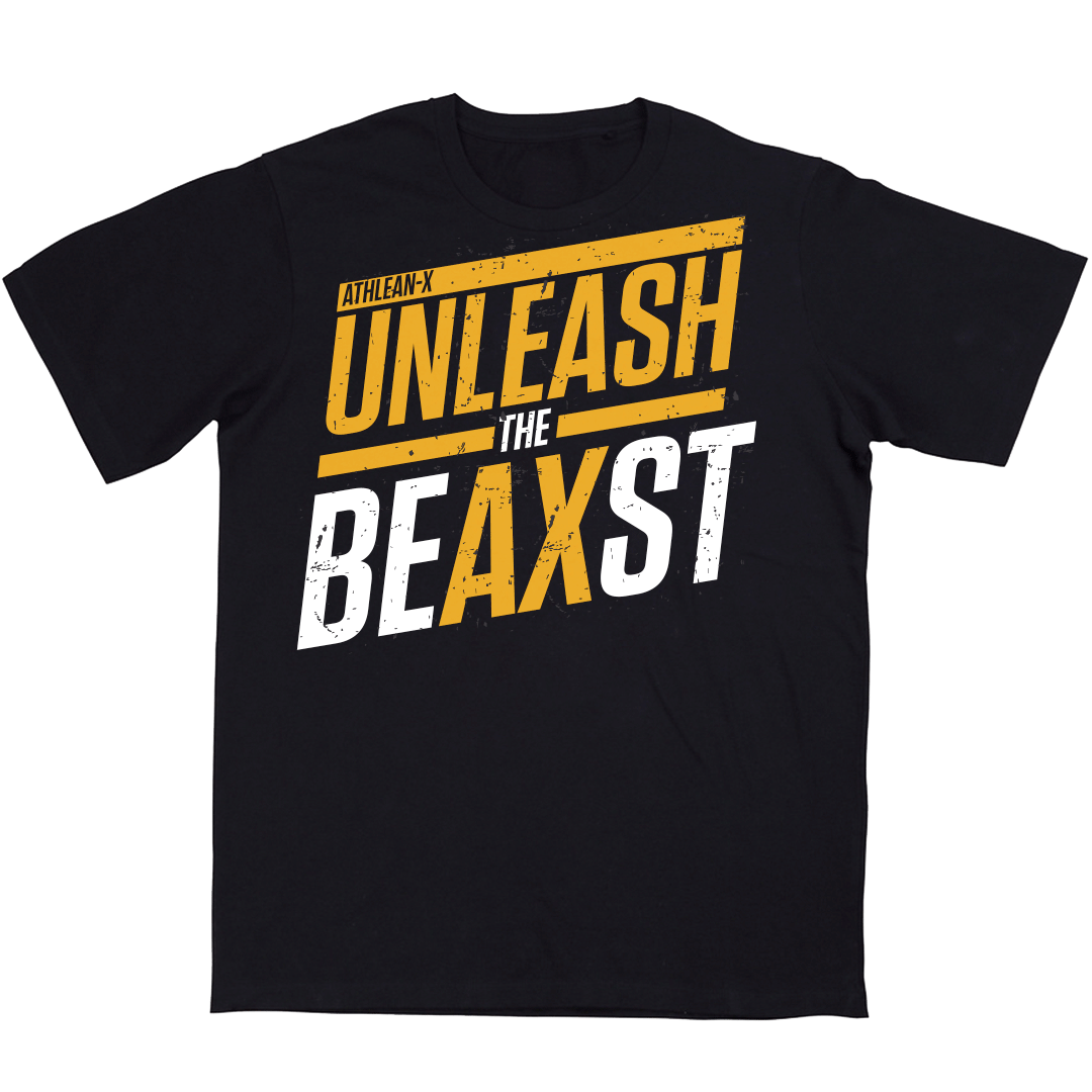 ATHLEAN-X UNLEASH THE BEAXST fitness apparel t-shirt in Black T-Shirts