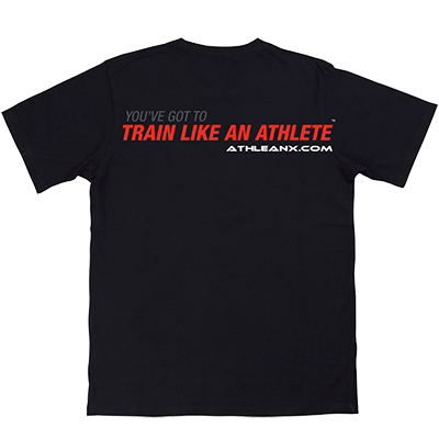 TRAIN LIKE AN ATHLETE back view - ATHLEAN-X apparel