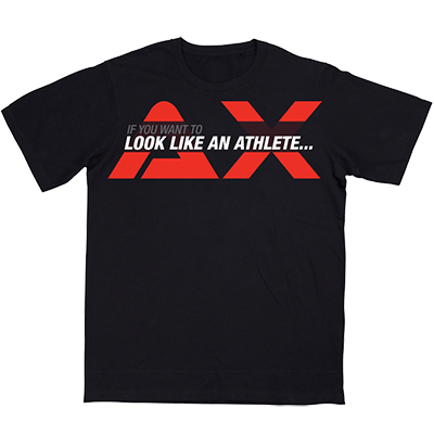 ATHLEAN-X TRAIN LIKE AN ATHLETE fitness apparel t-shirt in Black T-Shirts