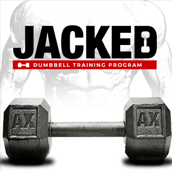 JACKED dumbbell training program cover