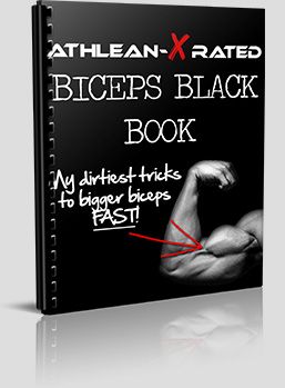 Biceps Black Book cover - The definitive guide to building biceps that turn heads and fill shirts