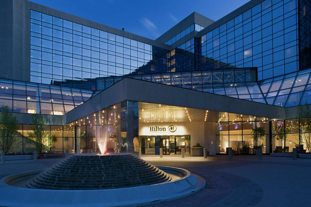 Hilton Stamford Hotel & Executive Meeting Center exterior view - official accommodation for AX LIVE 2025 conference