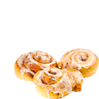 Frosted Cinnamon Bun flavor label