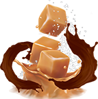 Chocolate Salted Caramel flavor label