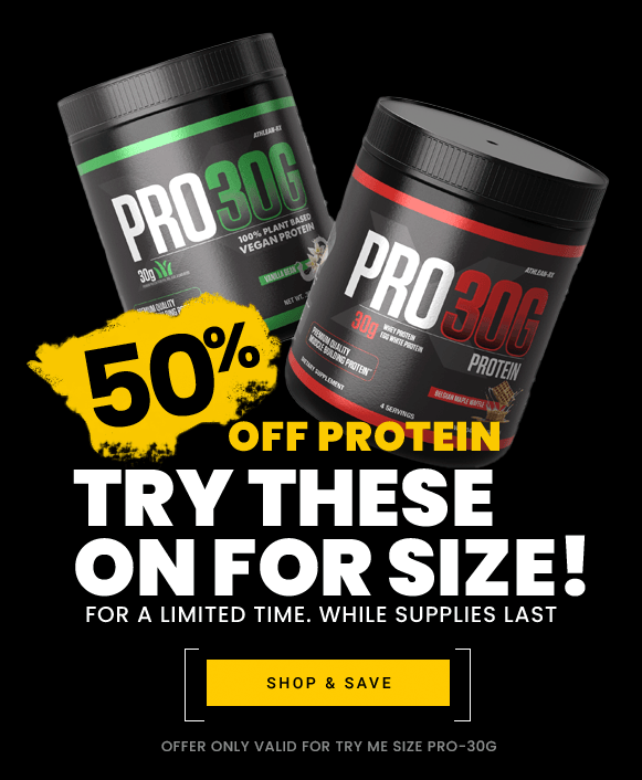 PRO-30G Protein Try-Me Size 50% off sale! Limited time only.